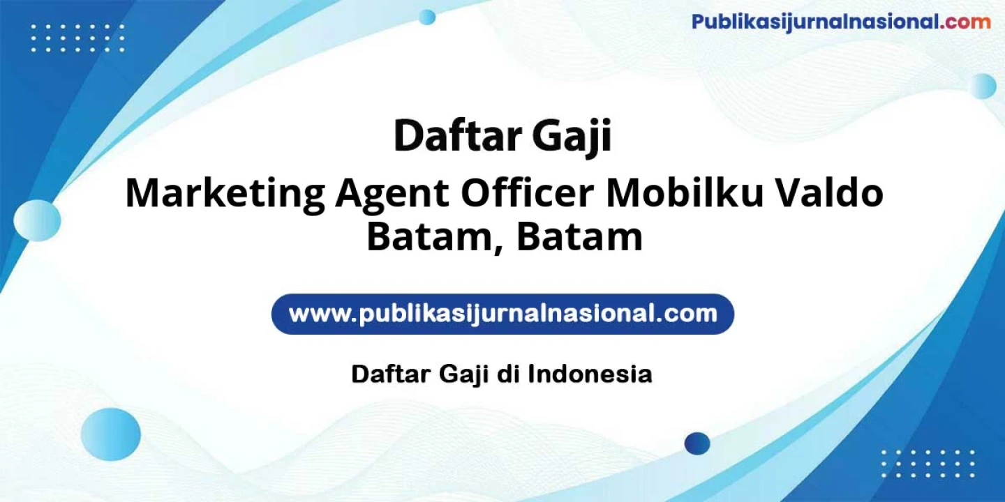 Marketing Agent Officer Mobilku Valdo Batam, Batam